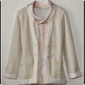 Coldwater Creek Twinkle Texture Sweater